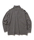 MR.OLIVE / GIZA COTTON BORDER / BOTTLE NECK SHIRT